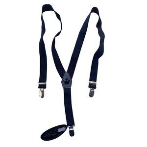 Littlest Prince Suspenders Large Adjustable Black Elastic For Big Kids